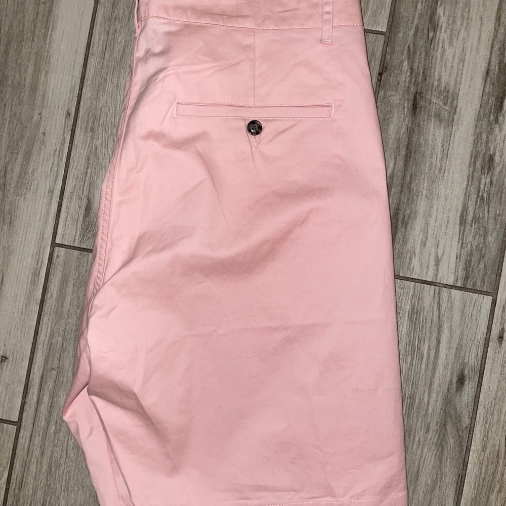 New Mens Smash Chino Shorts Pink flat front Se 36 - Picture 7 of 8